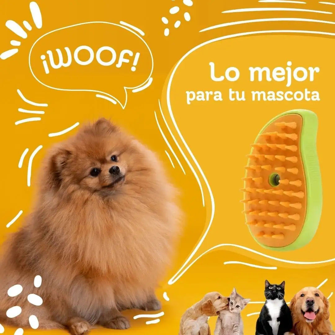 Cepillo Vaporizador para mascotas